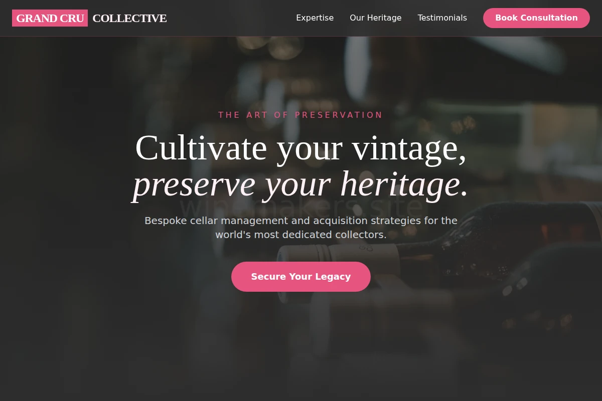 Vintner Wine Cellar