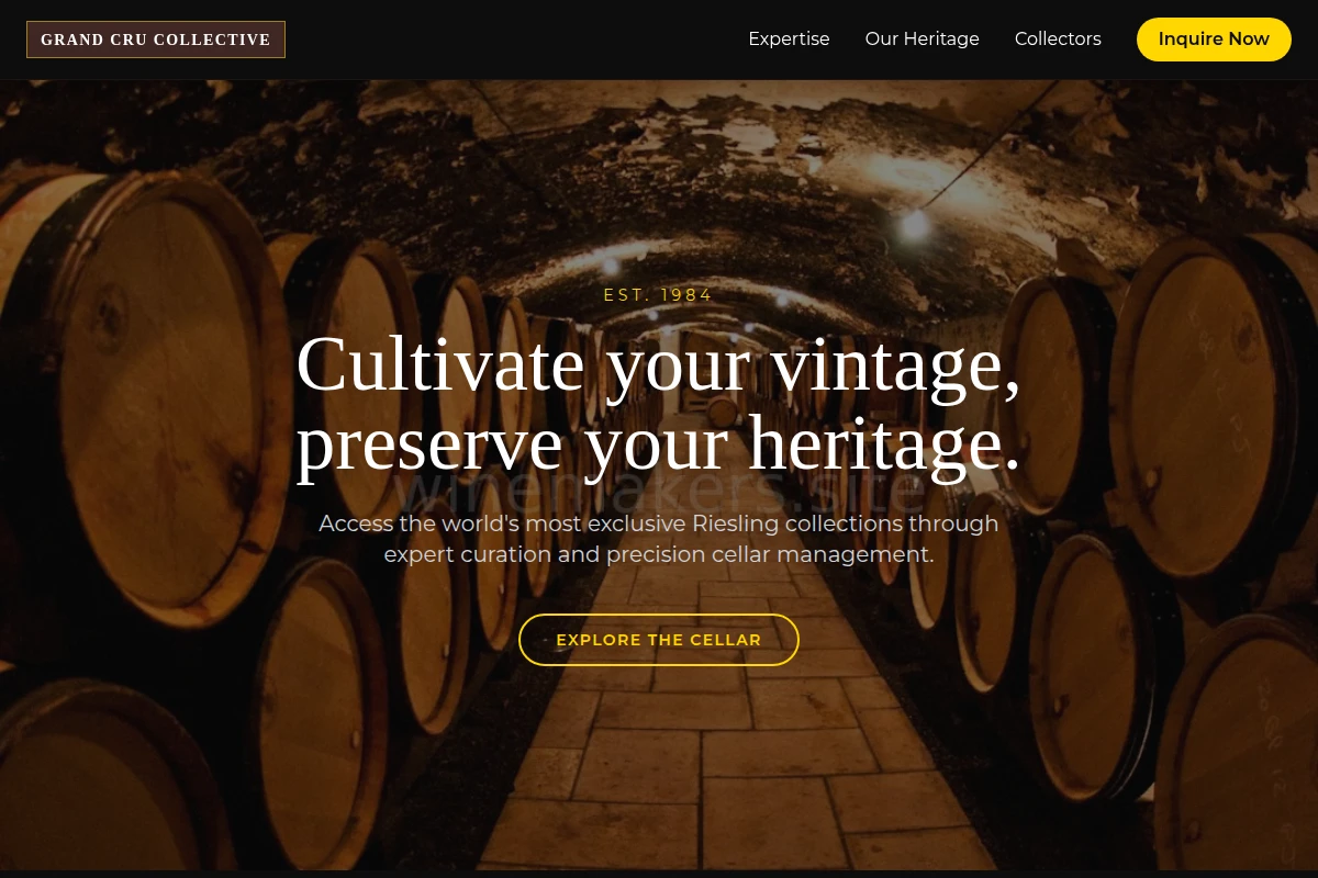 Riesling Wine Cellar